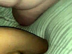 Big-boobed mom's wet blowjob video