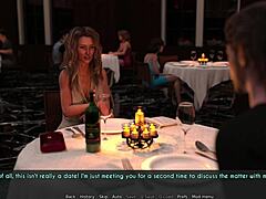 Cartoon milf and wife indulge in erotic 3D dinner date