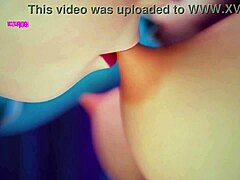 3D animated BDSM scene with Elsa and Anna, mature cartoons.