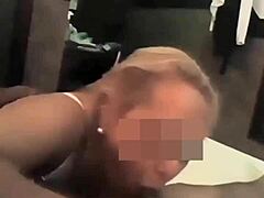 Interracial couple enjoys a sensual blowjob from C.Sia's eager mouth